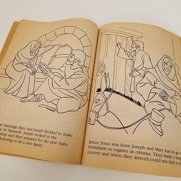 Lot of 4 Vintage Religious Coloring Books - Picture 15 of 15